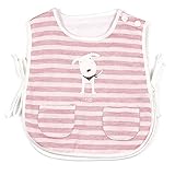 今治タオル PONちゃん ボーダー セルビエ (ベビーポンチョ, ピンク)