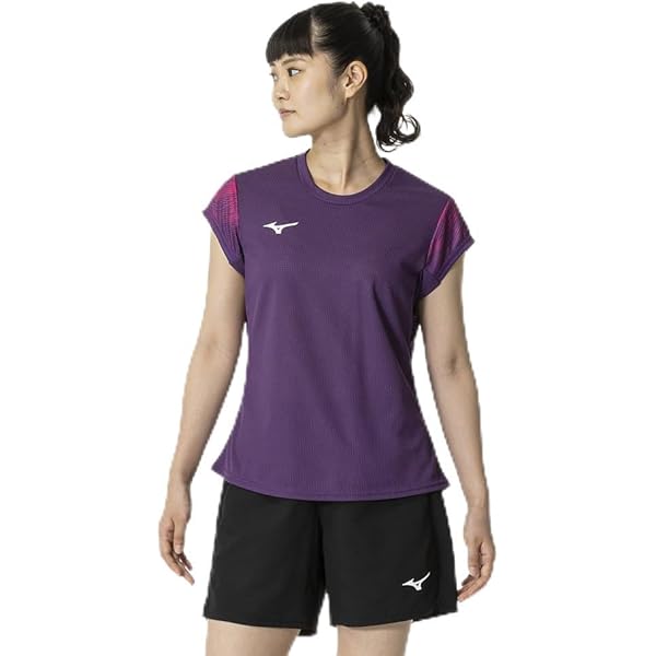 Amazon.co.jp: [ミズノ] テニス バドミントン ゲームシャツ 半袖 吸汗