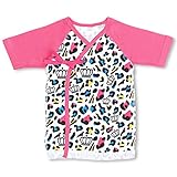 ベビードール ベビー肌着 ヒョウ柄(新生児用/短肌着) 子供服 50-60cm ピンク