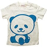 《初夏盛夏対応》 GARACH(ギャラッチ) カラーチップ天竺PANDA半袖Tシャツ 130cm /Bu NO.AH-1621302