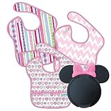 ミニーおしりふきのふた付きバンキンス　スーパービブ　3枚セット