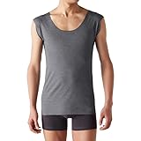 [グンゼ] in.T Tシャツ専用インナー 汗取り付 クルーネック スリーブレス 袖なし タンクトップ 綿混 メンズ YV1577Q 汗パッド 汗臭対策 透け防止 L ブラックモク