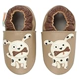 モモ ベビー 乳児/幼児用ダルメシアン デザイン ソフト ソール レザー シューズ ネイビー 12-18 ヶ月/米国幼児用サイズ4.5-5.5 M (インポート)