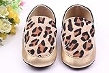 (ラボーグ) La Vogue ベビーシューズ スエード靴 フォーマルシューズ 赤ちゃん 新生児 出産祝い 歩行サポート ソフトソール カジュアル 豹柄 (11cm, 1カーキ色)