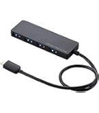 Amazon.co.jp: エレコム USB3.1(Gen1)HUB Type-C Aメス4ポート バス