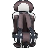 TiTi チャイルドシート トラベルベスト ジュニアシート ジュニアプラス 1歳頃から (ブラウン)