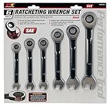 パフォーマンスツールw1091 SAEラチェットレンチセット、7ピース 6 Piece SAE Black Ratchet Wrench Set W39004