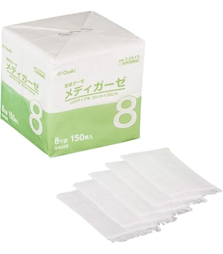 Amazon | OO Osaki(オオサキ) メディガーゼ 4ツ折 150枚入 一般医療 
