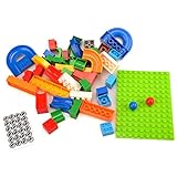 Wishtime 玉転がし 73pcs 入門セット 子ども 玉の道 組立て 積み木 おもちゃ 幼児 知育ラーニングトイ レゴブロックに合わせ