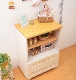 サイドボード オープンシェルフ 収納家具 引き出し 収納棚 本 小物 収納 フレンチカントリー