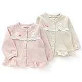 coeur a coeur(クーラクール) カーディガン (70～100cm) キムラタンの子供服 (44410-164) ピンク 80