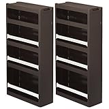 サンカ(SANKA) ストランティー(storanti) 2個組 すきま収納 幅17cm ラック2個セット ラックAタイプ ブラウン