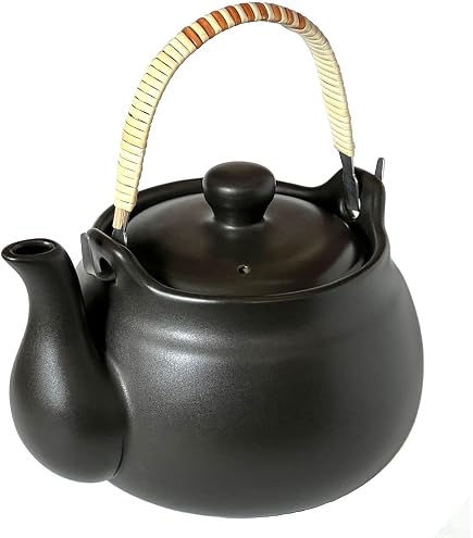 Amazon | 風景ドットコム 常滑焼 耐熱 セラミック 土瓶 ブラック 急須