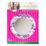 WeGlow International Locker Mirror, Purple Chevron [並行輸入品]