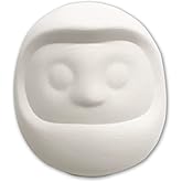 玉善 絵付け用 素焼き お絵かき貯金箱 だるま KT-8