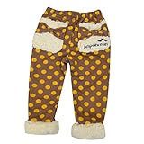 アンパンマンガール 裏シャギー あったかドットリボン ロングパンツ Anpanman Girl （ブラウン90cm）