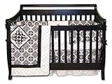 Trend Lab Versailles Black and White 4 Piece Crib Set by Trend Lab [並行輸入品]