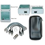 SkuBros LANtest-E Wire Mapping Cable Tester, Tests Cat5e, Cat6, Cat6a, Coaxial (BNC) and Telephone r