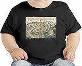 Medieval town drawing オーガニックベビーTシャツ 12 - 18 Months