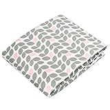 Kushies Baby Fitted Crib Sheet, Grey Petal by Kushies