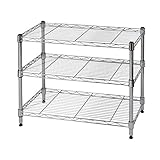 ドウシシャ メタルラック エコノミーシリーズ 3段 ルミナスパーツ互換品 ポール径19mm 幅59.5×奥行34.5×高さ47.5cm EL1951603N