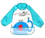 Kangkang @ Cute Cartoon防水Sleevedよだれかけベビー用Baby Bibs象、0 – 3歳ベビーエプロンEatベビー服よだれかけBaby Bib子供の服描画に全体的な