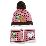 子供 ニット帽子 秋冬 暖かい ネックウォーマ 防寒 スヌード キッズ ニットキャップ 子供用 女の子 男の子 マフラー クリスマス帽子 雪だるま クマ クリスマスツリー 刺繍 子供用アニマル帽子 パ