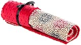 Elonka Nichole Baby Girl Original Mimi Receiving Blanket, Medallion, Red/Black by Elonka Nichole
