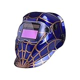 NUZAMAS 自動遮光溶接面 液晶フィルター 遮光速度0.0002秒 ソーラー充電式溶接マスク・溶接ヘルメット DIN4 / 9-13 UV / IV保護DIN16