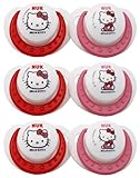 NUK Hello Kitty Orthodontic Silicone Pacifier Size 2, 6 Pack by NUK [並行輸入品]