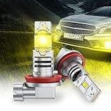 SEALIGHT H11 H16 H8 フォグランプ/デイライト 6500K 600%明るい ホワイト 効率冷却ファン IP68防水 2個セット