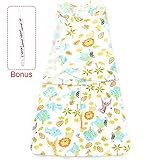 VentoMarea Baby Sleep Bag - 100% Cotton Swaddle Wearable Safe Sleeping Bag Printed Blanket (2-6Month