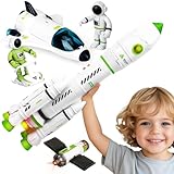 TOY ライフスペーストイ ロケットおもちゃ キッズシャトル用 宇宙飛行士宇宙船プラネットステム クリスマス宇宙ステーション付き 男の子 3 4 5 6 7 8歳 ギフト 対象年齢3歳以上。