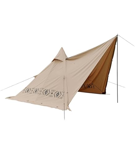 Amazon.co.jp: SoomloomテントKhufu(S)スクエアワンポールTC素材ポリ