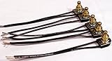 Creative Hobbies® 5 Pack of Rotary On/Off Switches, Single Circuit, 3A-120V, Brass Finish, Metal Bus