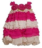 Bonnie Jean DRESS ベビー・ガールズ カラー: ピンク