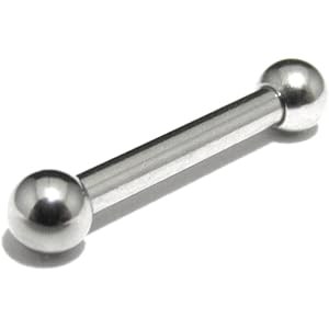 [モンスターキッズ]MONSTER KIDS スタンダードストレートバーベル 14G(1.6mm)/10mm/ボール3mm/1個 ボディピアス BPBB-14G1003