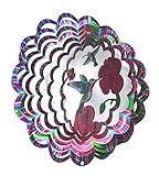 Shipityourway 3d Wind Spinner Hummingbird Flowers Yard Art Gardenツイスター 6.5" Inch