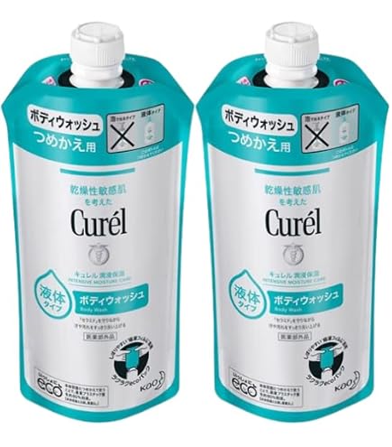 Amazon | 【4個セット】キュレル 泡ボディウォッシュ 詰め替え 380ml