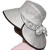 帽子 涼かちゃん ハットワイドメッシュペイズリー (723 グレー)