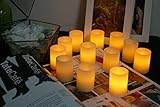 選択肢Flameless CandleティーキャンドルライトウォームLEDキャンドルと5時間タイマー、12セットqq1602t5r QQ1602T5R-12WYP