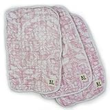 Bambino Land Burp Cloths 3 Pack – フローラルピンク