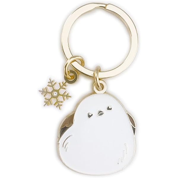 Amazon.co.jp: [名札屋本舗] シマエナガ の キーホルダー【名入れ