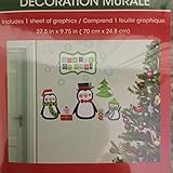 Christmas House Wall Art Decoration Murale (1 PACK ~ DESIGN MAY VARY) [並行輸入品]