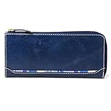 ユナイテッドビーズ 財布 ジップロングウォレット ピッグスキン ネイビー PS-LLW-02