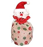 クリスマスデコレーションクリスマスギフトバッグアップルバッグキャンディバッグ[A]