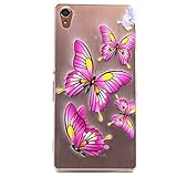 UNEXTATI Xperia Z3 ケース 高級 TPU ハードカバー 超薄型ケース カバー 衝撃吸収 全面保護 脱着簡単 クリア 透明 Sony Xperia Z3カバー Cover (P4 ピン