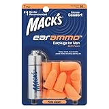 MACK'S 超騒音防止 耳栓 Ammo 7ペア 容器付 オレンジ 30dB Item # 947