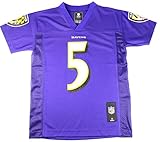 ジョー・フラッコBaltimore Ravens # 5 NFL Youthミッドティアジャージーパープル パープル