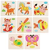 パズルゲーム子供のための3 PCS子供の木製パズル[多色]